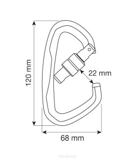 Karabinek CAMP Atlas Lock czarny - 4