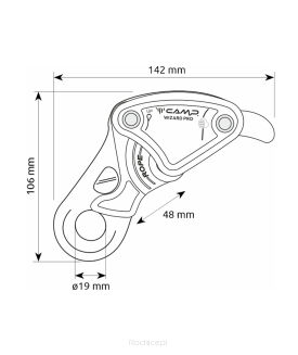 Przyrząd zjazdowy Camp Wizard Pro - 6