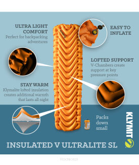 Materac dmuchany KLYMIT Insulated V Ultralite SL - 4