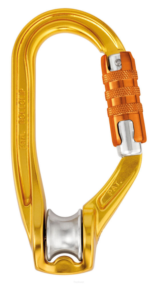 Karabinek z bloczkiem PETZL Rollclip A Triact Lock