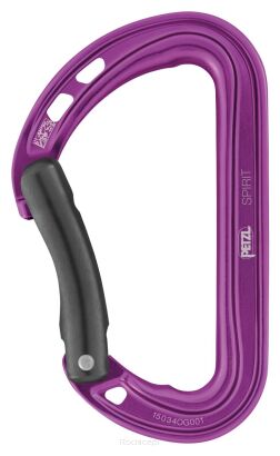 Karabinek Petzl Spirit gięty Fioletowy