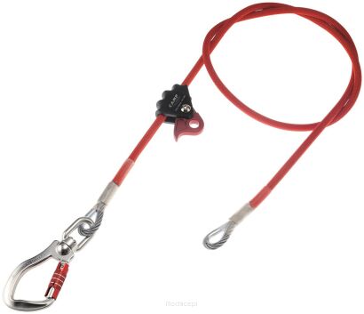 Lonża regulowana CAMP Cable adjuster + Swivel Alu HooK