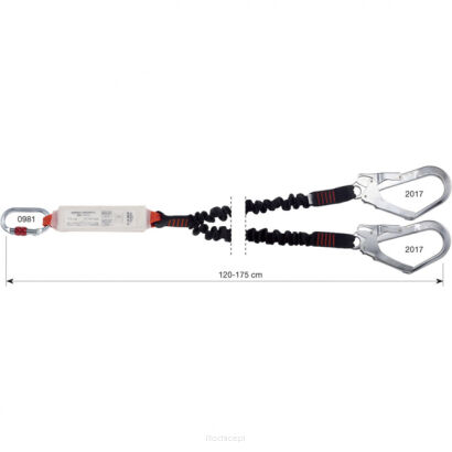 Lonża CAMP Y Shock Absorber rewind 175cm MGO