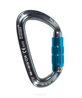 Karabinek CAMP Orbit 2Lock - gunmetal/blue - 2