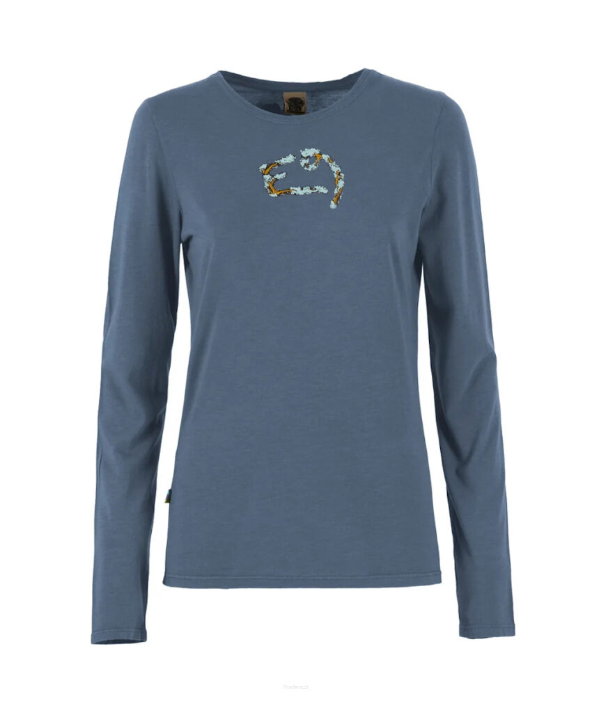 Koszulka damska z długim rękawem E9 Fiona - steel blue