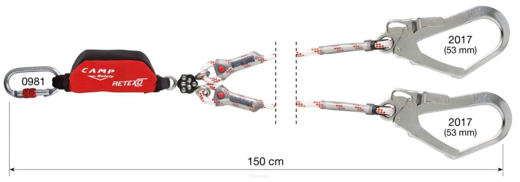 Lonża CAMP Y Retexo Gyro Rope 150cm MGO