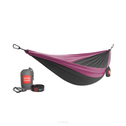 Double Deluxe Parachute nylon + Straps Charcola/Magenta