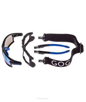 Okulary przeciwsłoneczne GOG Eyewear Glaze - black/blue - 4
