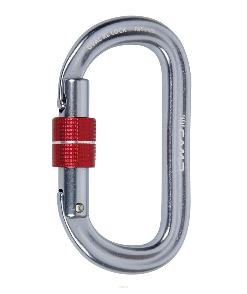 Karabinek CAMP Oval XL Lock - titanium
