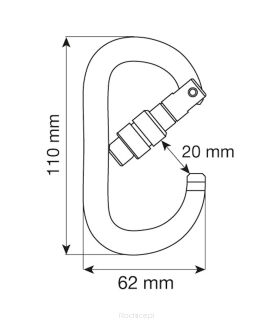 Karabinek CAMP Oval XL Lock - zielony - 4
