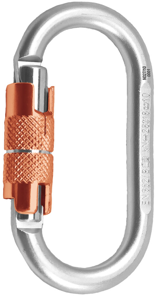 Karabinek ROCK EMPIRE Oval stalowy 3Lock