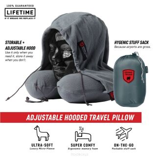 Poduszka z kapturem Grand Trunk Hooded Travel Pillow Slate gray - 2