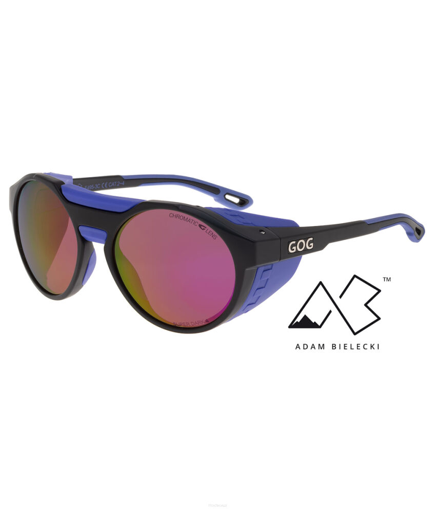 Okulary przeciwsłoneczne GOG Eyewear Manaslu - matt black/purple