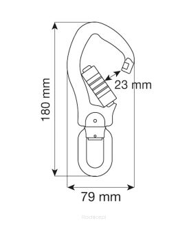 Karabinek CAMP Swivel Alu Hook 3Lock - 2