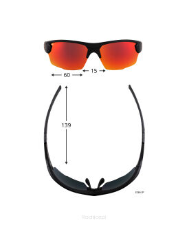 Okulary przeciwsłoneczne GOG Eyewear Levante - matt black/red - 4