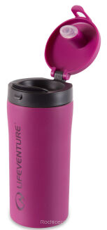 Kubek termiczny LIFEVENTURE Flip-Top Thermal Mug różowy mat - 2