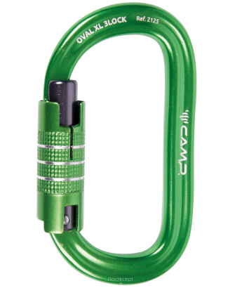 Karabinek CAMP Oval XL 3Lock Green