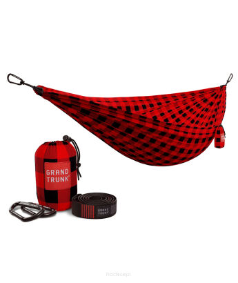 Hamak Grand Trunk Double Deluxe Print Nylon w/Straps - heritage