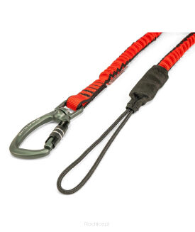 Lonża sprzętowa z krętlikiem GRIPPS Bungee Tether Dual-Action Swivel Carabiner 7 kg - 3