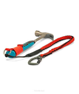 Lonża sprzętowa z krętlikiem GRIPPS Bungee Tether Dual-Action Swivel Carabiner 7 kg - 4