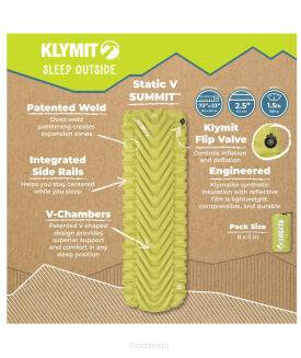 Materac dmuchany Klymit Static V Summit - electric green - 6
