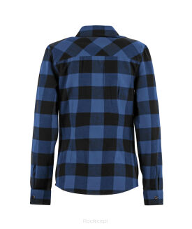 Koszula bawełniana damska E9 Julie - cobalt check - 2