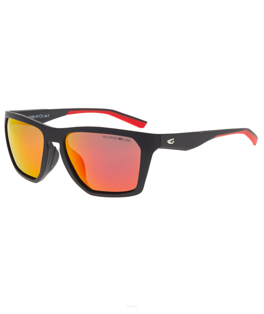 Okulary przeciwsłoneczne GOG Eyewear Altiplano - matt black/red