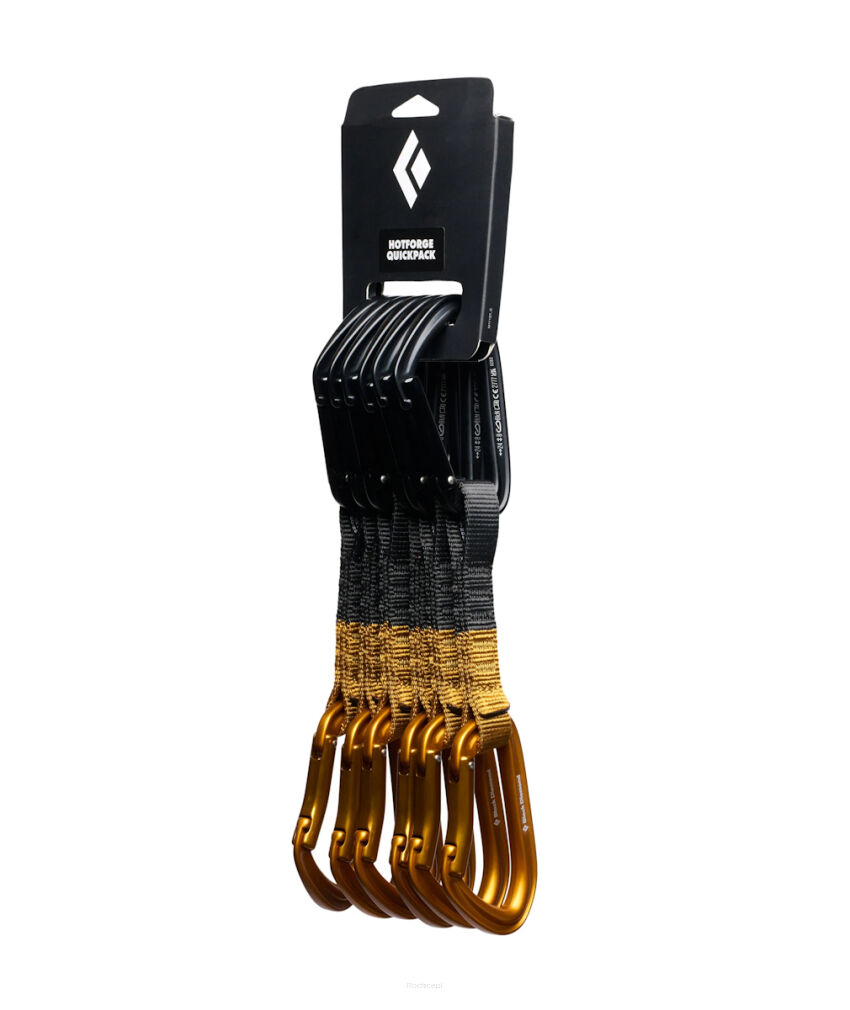 Zestaw ekspresów Black Diamond Hotforge Quickpack 6x12 - amber