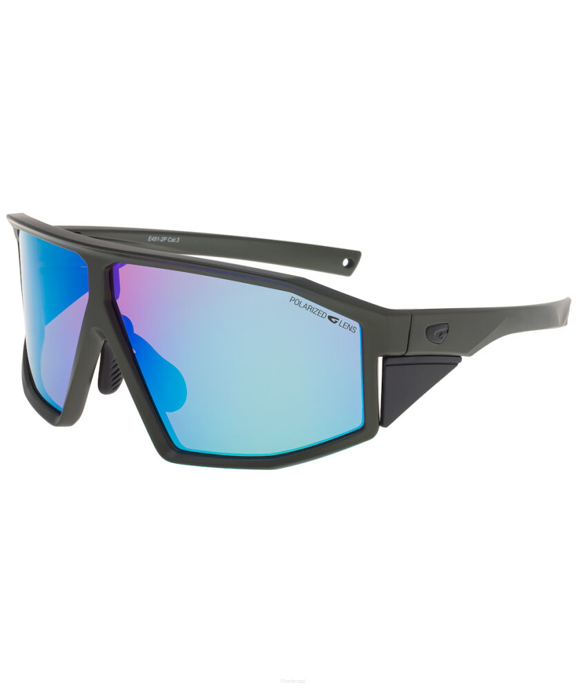 Okulary przeciwsłoneczne GOG Eyewear Lhotse - matt metallic green/black