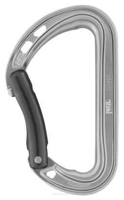 Karabinek Petzl Spirit gięty Szary