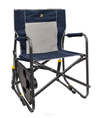 Krzesło GCI Outdoor Freestyle Rocker with Side Table - heathered indigo