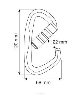 Karabinek CAMP Atlas 3Lock czarny - 4