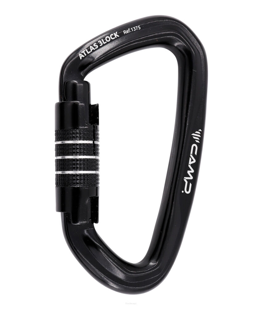 Karabinek CAMP Atlas 3Lock czarny