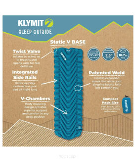Materac dmuchany Klymit Static V Base - ocean depths - 6