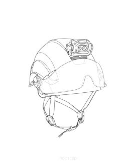 Płytka mocująca do latarki czołowej Petzl Helmet Adapt - 4