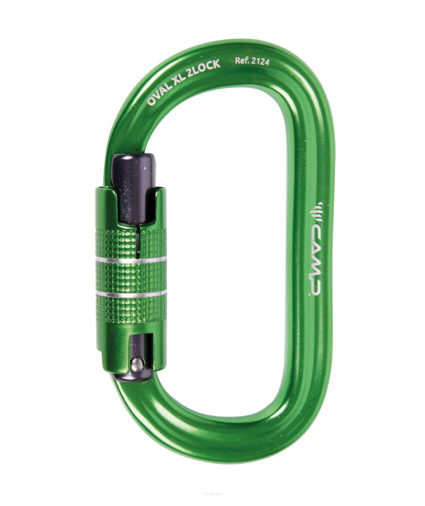 Karabinek CAMP Oval XL 2Lock Green