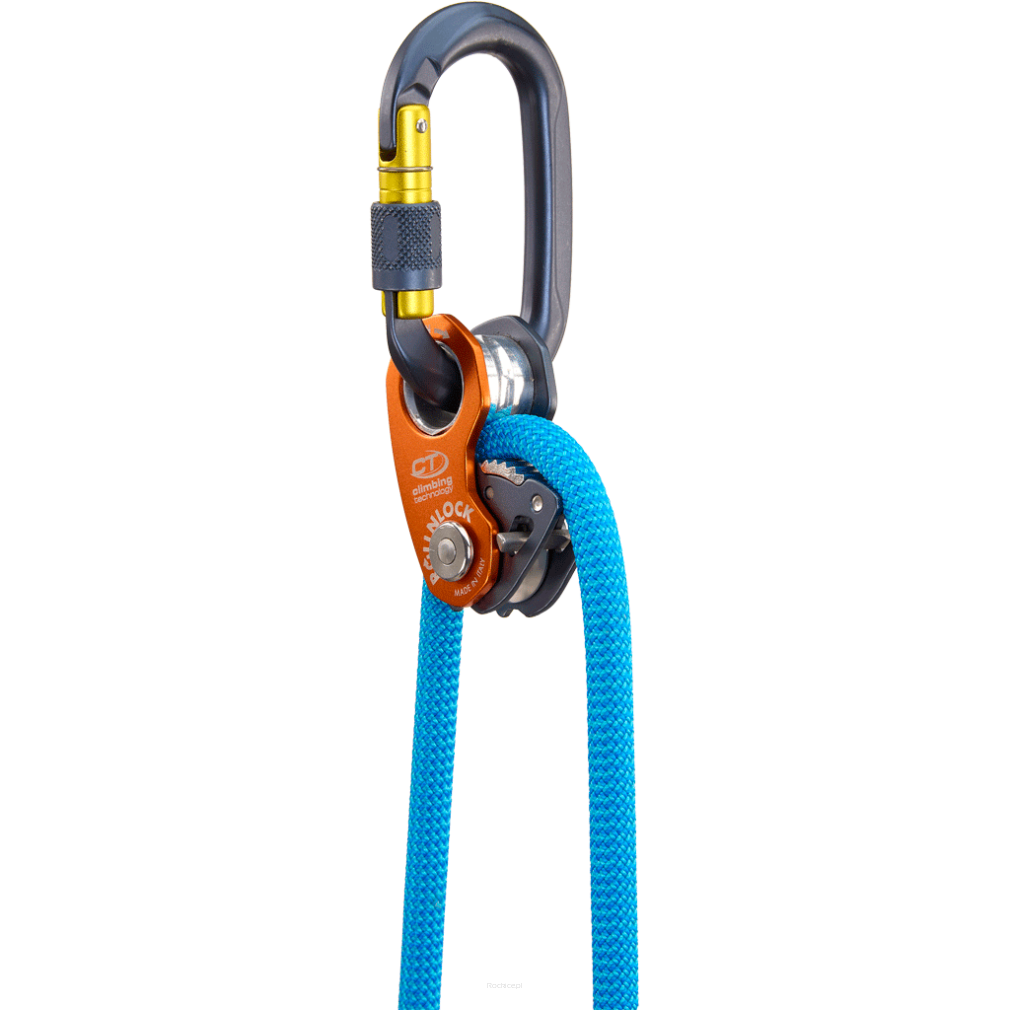 Bloczek z blokadą Climbing Technology ROLLNLOCK antracite/orange