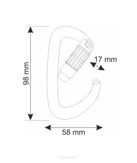 Karabinek CAMP Orbit 2Lock - gunmetal/orange - 4