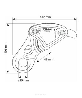 Przyrząd zjazdowy Camp Wizard - black - 6